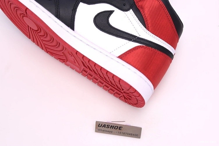 Rep Toe  Black CD0461-016 Jordan Retro Satin 1 High 0512